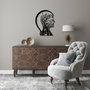 Wallity Tree Man - 322 Escultura de Pared de Metal Negra